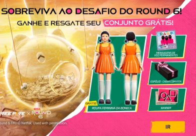Confira como ganhar o traje da boneca de Round 6 no Free Fire