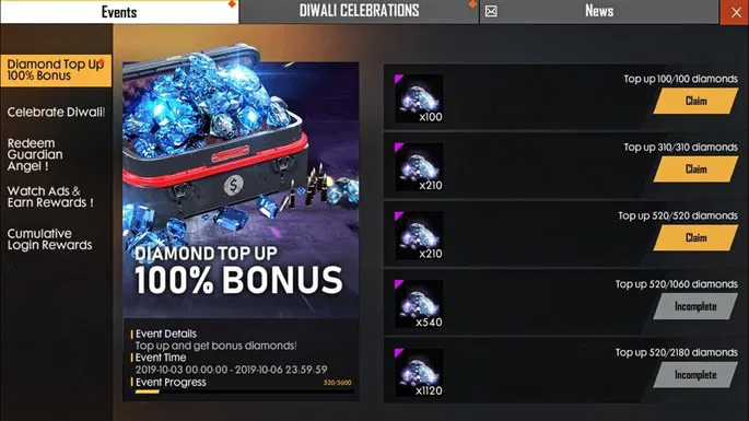Como ganhar diamante no Free Fire: 4 métodos gratuitos!
